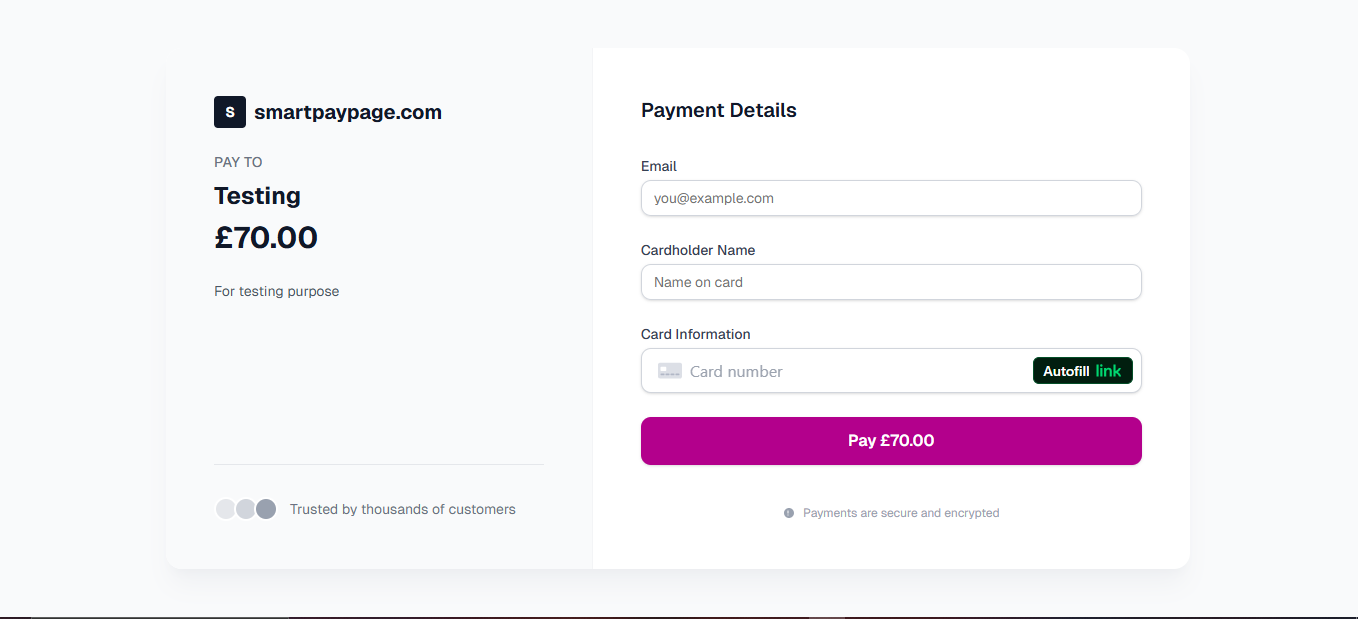 Payment Page Demo